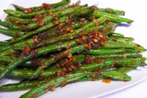 Spicy Garlic Green beans